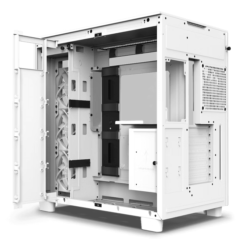 Gabinete NZXT H9 Flow ATX Mid T Blanco