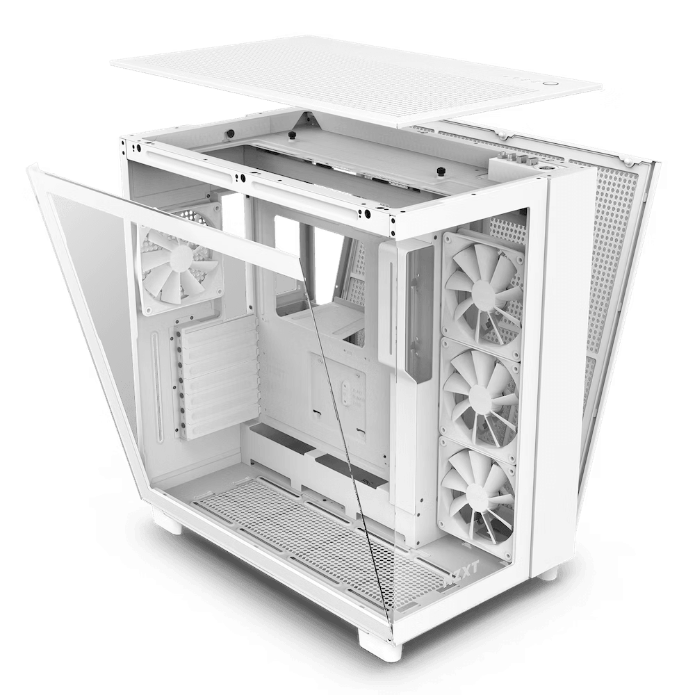 Gabinete NZXT H9 Flow ATX Mid T Blanco