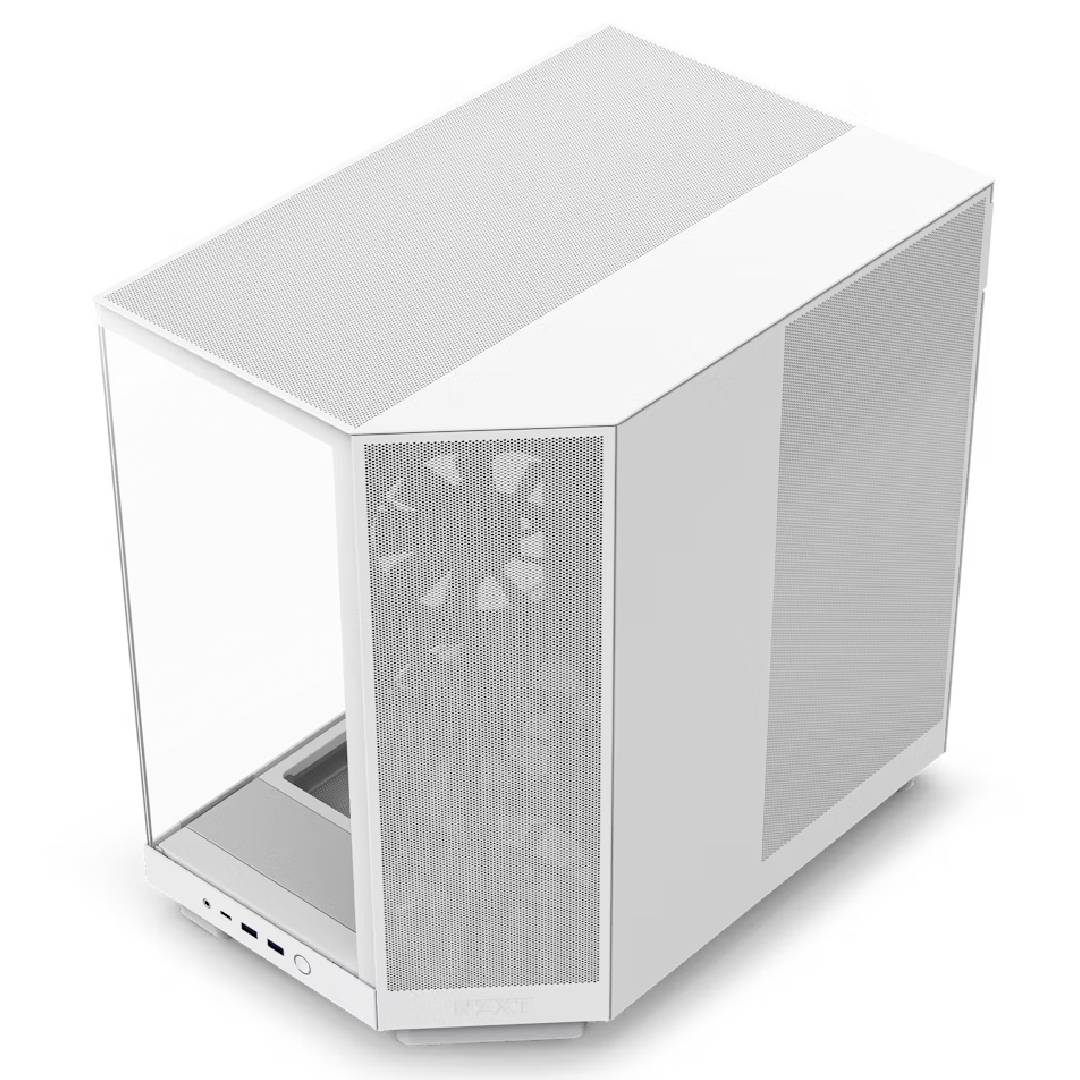 Gabinete NZXT H6 Flow ATX DualChamber Case Blanco